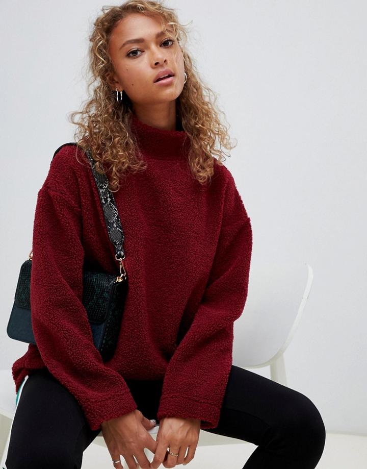 New Look Funnel Neck Sweater - Red