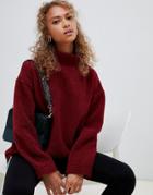 New Look Funnel Neck Sweater - Red