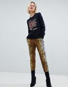 Love Moschino You Animal Printed Joggers - Multi