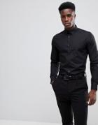 New Look Poplin Shirt In Regular Fit In Black - Black