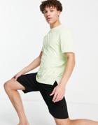 Asos 4505 Relaxed Fit Yoga T-shirt In Soft Touch Jersey-green