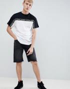 New Look T-shirt With Tape Detail In Black - Black