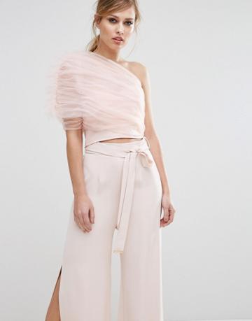 Asilio The Softer Side Crop Top - Pink