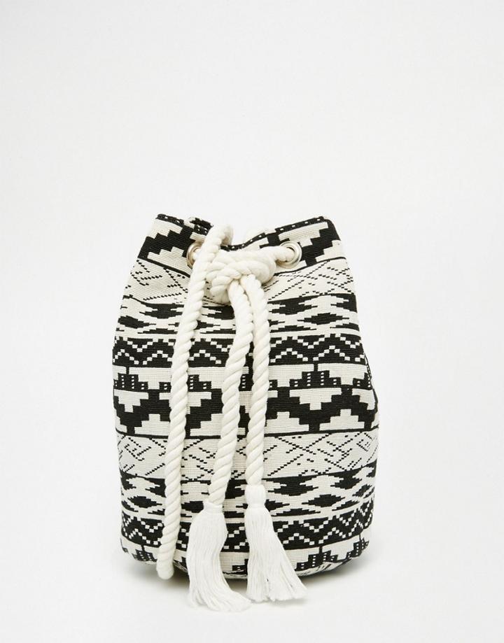 Asos Mono Woven Duffle Bag - Multi