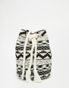 Asos Mono Woven Duffle Bag - Multi