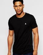 Asos Muscle T-shirt With Crew Neck And Embroidery In Black - Black