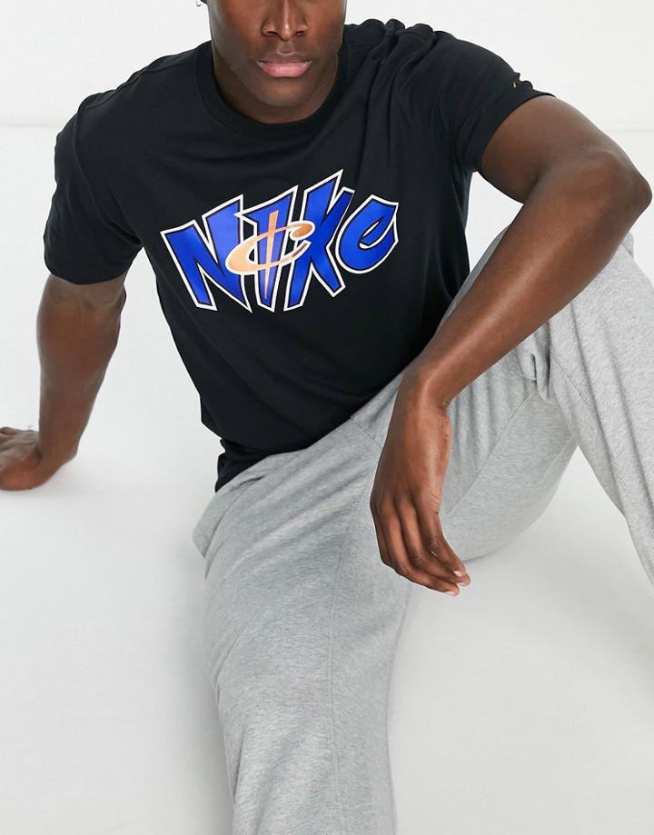 Nike Basketball Lil Penny Hbr Logo T-shirt In Black