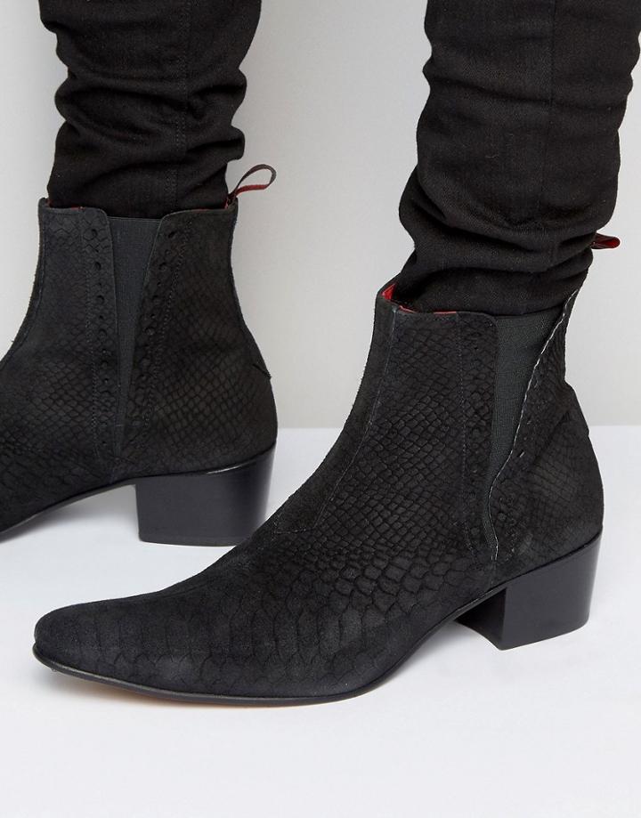 Jeffery West Murphy Suede Chelsea Boots - Black