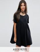 Asos Petite Ultimate Smock Dress - Black
