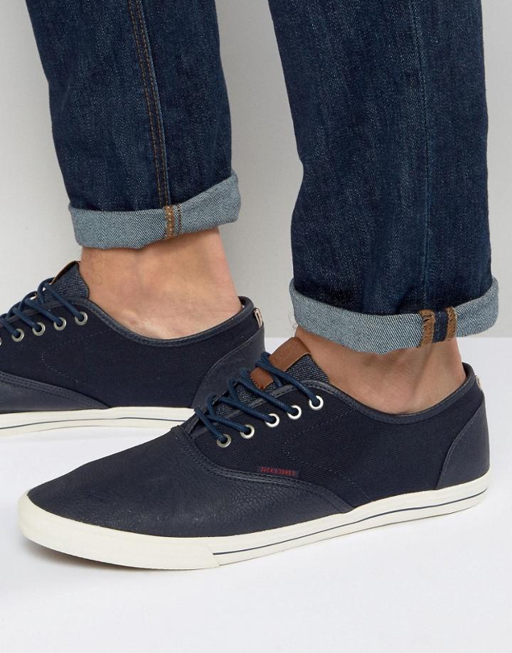 Jack & Jones Spider Herringbone Sneakers - Navy