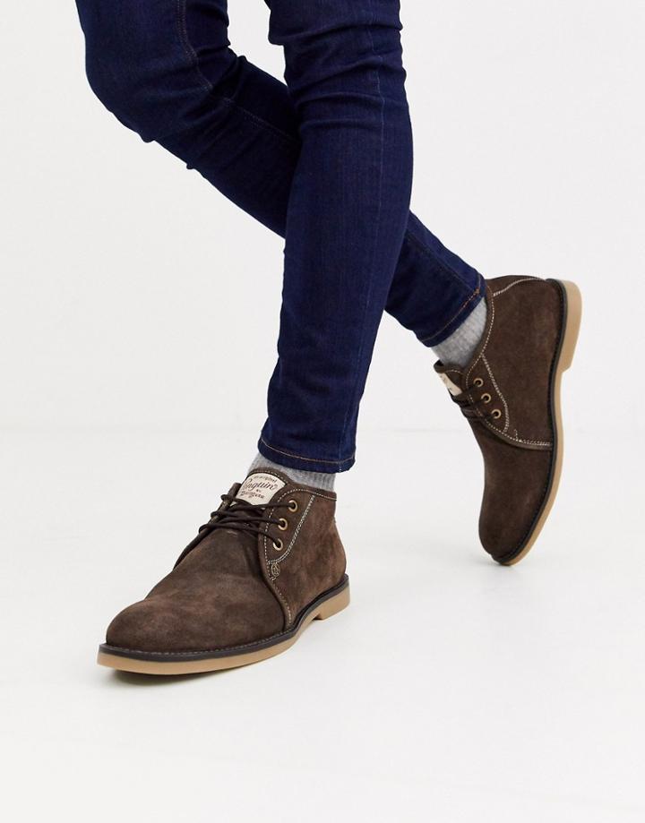 Original Penguin Suede Legal Boot In Brown