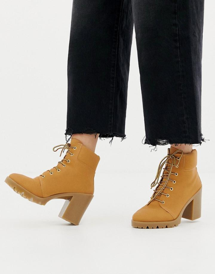 Asos Design Riley Hiker Boots-tan