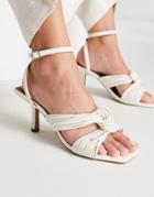 Na-kd Multistrap Knot Detail Sandals In Off White