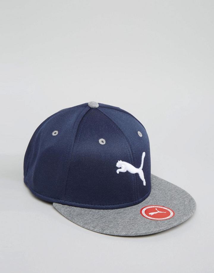 Puma Stretch Flat Brim Cap - Blue