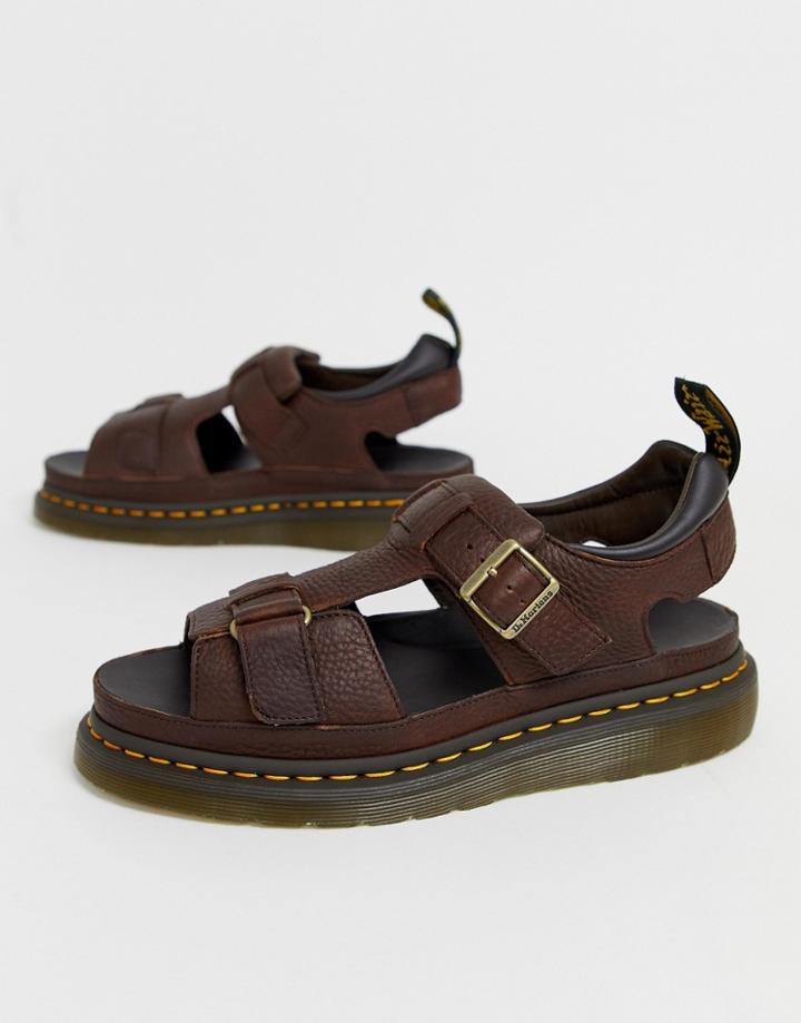 Dr Martens Hayden Sandals In Dark Brown - Brown