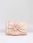 Chi Chi London Tie Up Bow Clutch Bag - Pink
