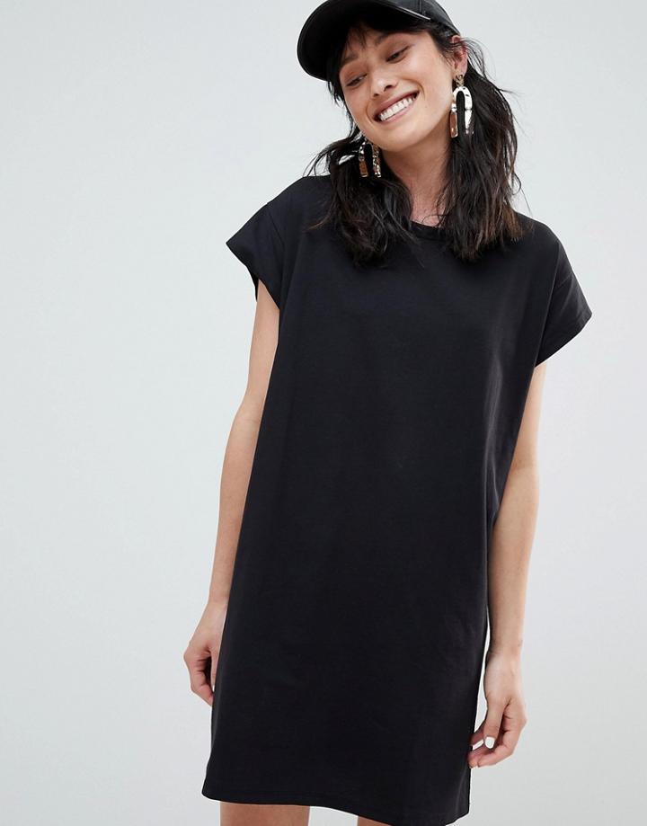 Stradivarius Jersey T Shirt Dress - White