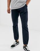 French Connection Chino Cuff Pants-navy