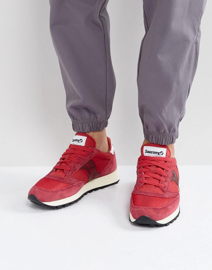 Saucony Jazz Original Vintage Sneakers In Red S70368-6 - Red