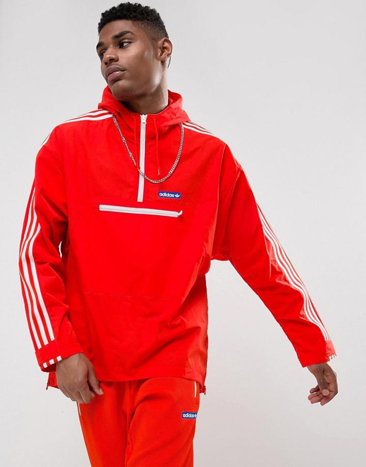Adidas Originals Osaka Tennoji Windbreaker In Orange Bk7175 - Orange