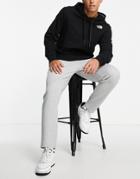 The North Face City Standard Double Knit Full Zip Sweatpants In Gray-grey