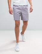 Asos Elasticated Waist Shorts In Lilac - Purple
