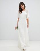 Asos Edition Deco Embellished Wedding Dress - White