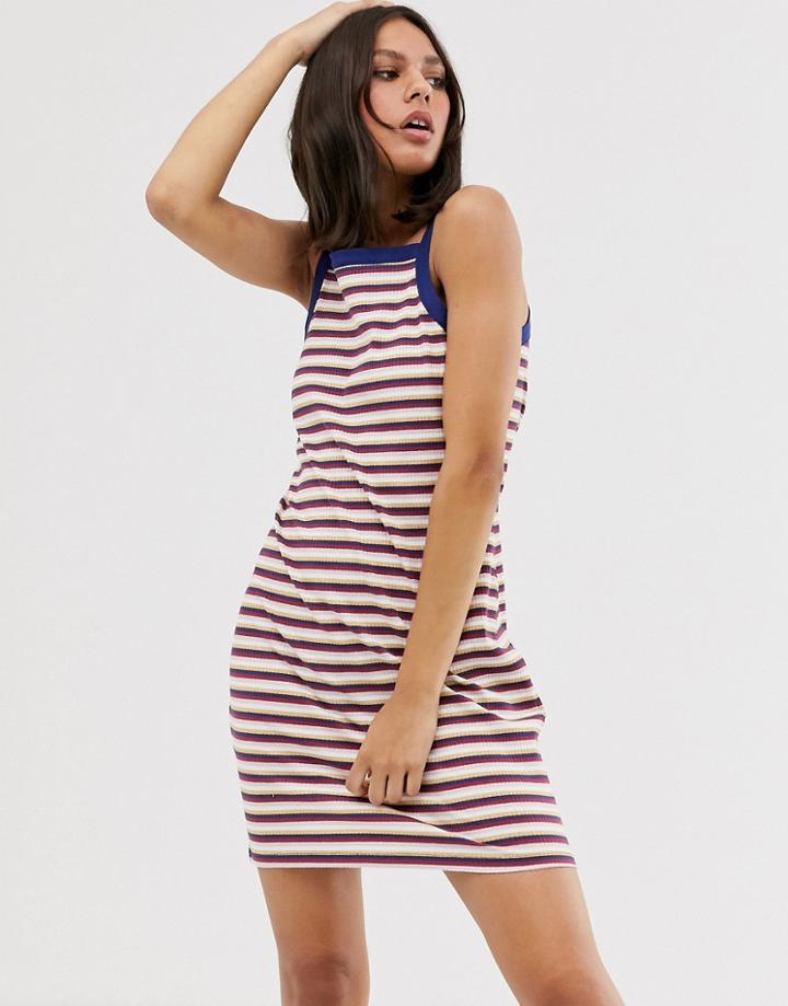Monki Stripe Cami Dress-multi