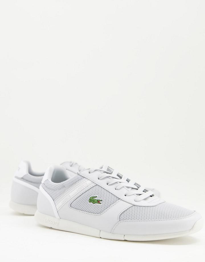 Lacoste Menerva Sport Sneakers In Gray/white