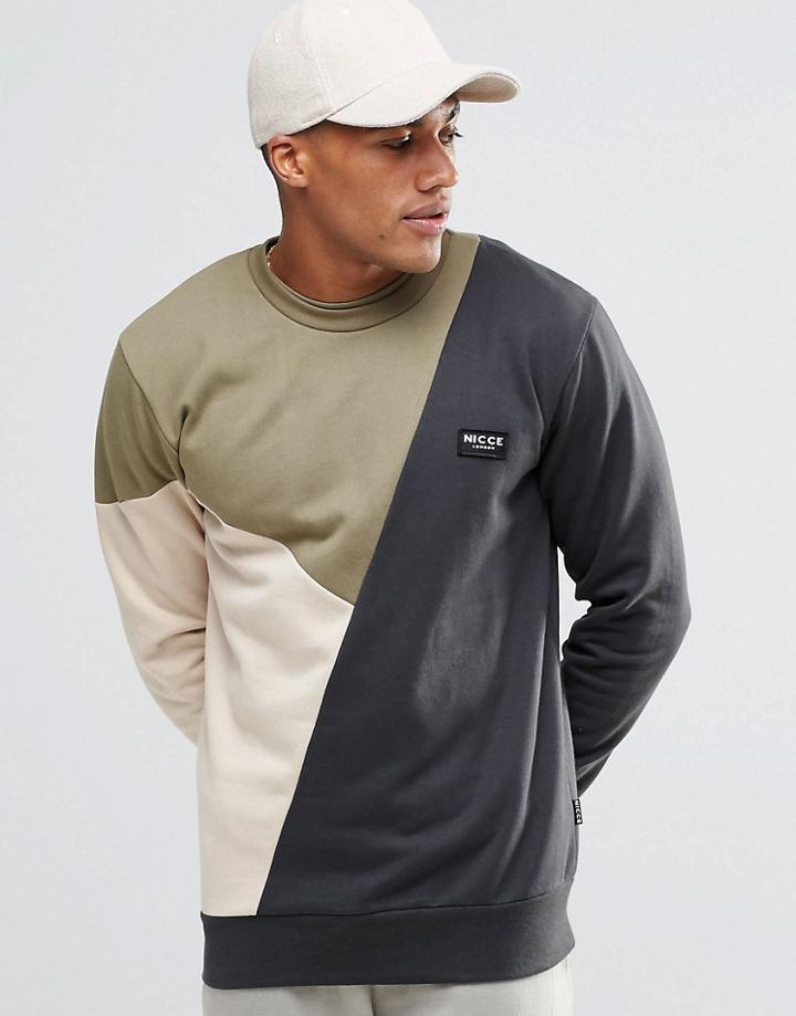 Nicce London Block Sweatshirt - Gray