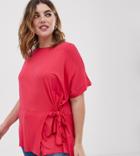 Koko Tie Side T-shirt - Pink