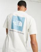 The North Face Box Nse T-shirt In White/blue