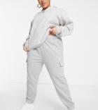 Nike Plus Essentials Cuffed Cargo Sweatpants In Gray Heather