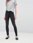Wrangler High Rise Skinny Jeans - Gray