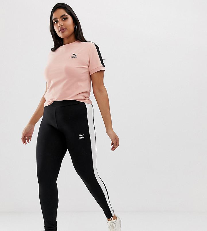 Puma Plus Classics Logo T7 Black Legging - Black