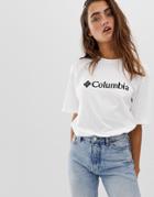 Columbia Csc Basic Logo Tee In White