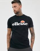 Ellesse Prado T-shirt With Large Logo In Black - Black