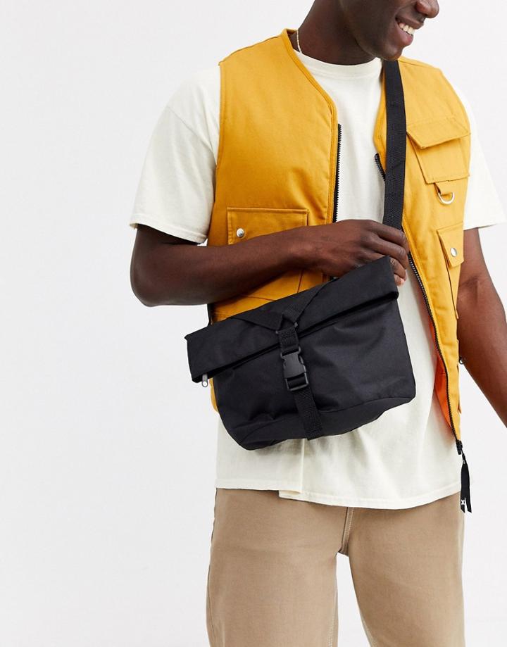 Asos Design Mini Cross Body Satchel In Black