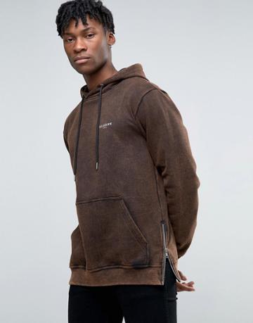 Illusive London Rustic Hoodie - Brown