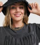 Reclaimed Vintage Inspired Logo Pocket Tee In Charcoal-grey