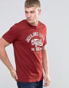 Jack & Jones T-shirt With Logo Print - Red