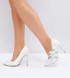 Asos Pavlova Wide Fit Embellished High Heels - White