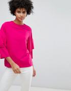 Vero Moda Flared Sweater Top - Purple