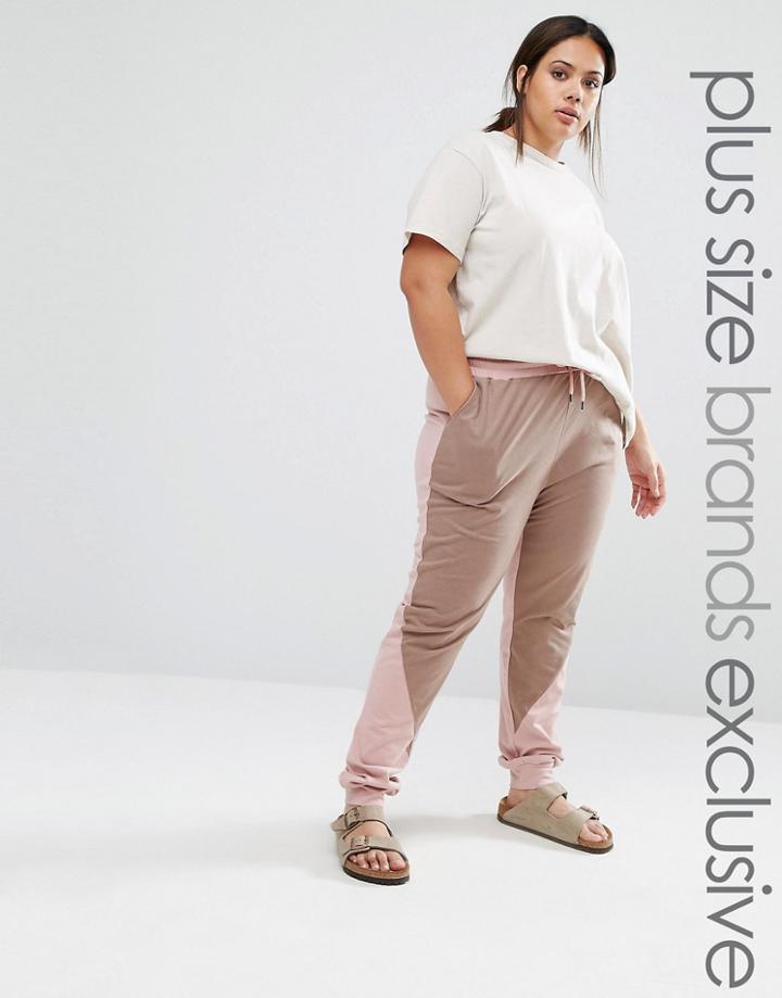 One Day Plus Contrast Panel Jogger - Multi