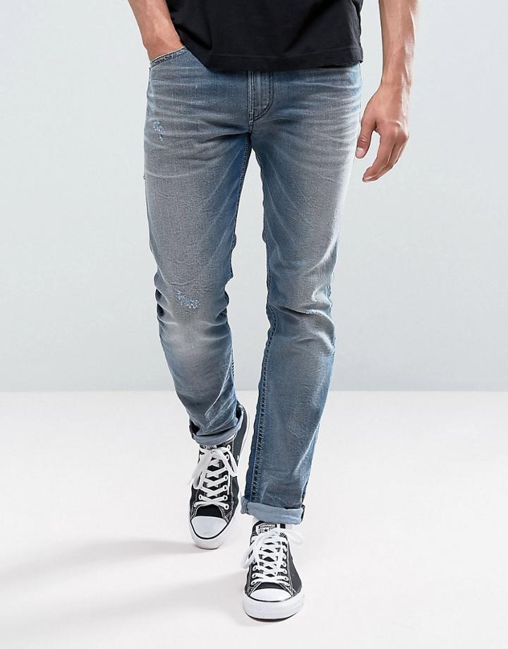 Diesel Thommar Slim Taper Jeans 841k - Blue