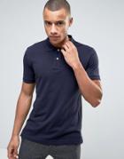 Esprit Slim Fit Basic Pique Polo Shirt In Navy - Navy