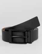 Stradivarius Reversible Buckle Belt In Black - Black