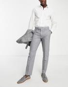 Harry Brown Plain Slim Fit Suit Pants-gray