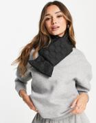 Urbancode Quilted Oversized Scarf In Black