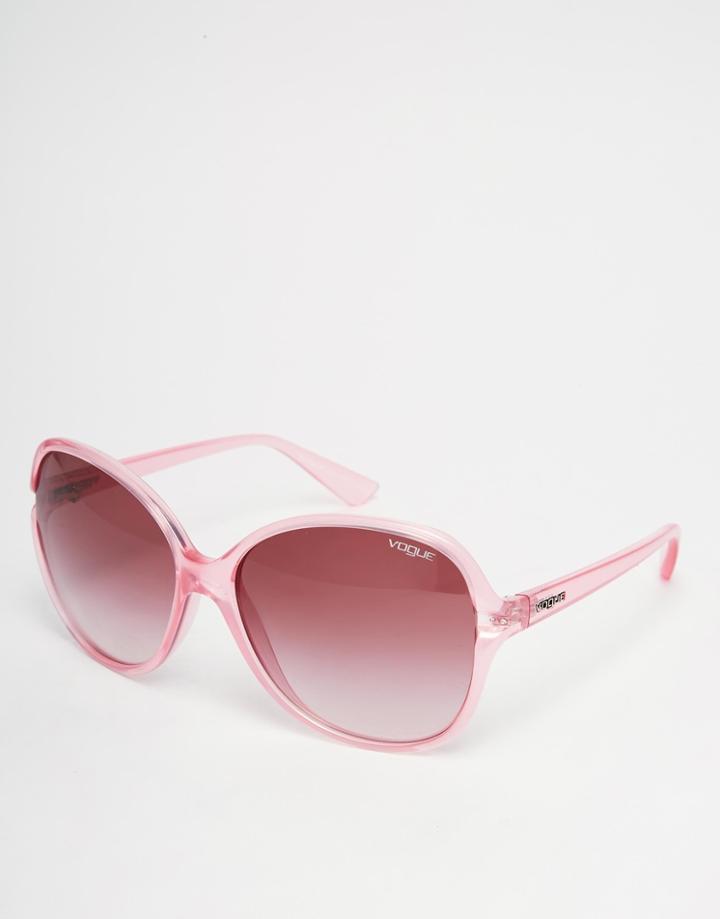 Vogue Oversized Sunglasses - Pink